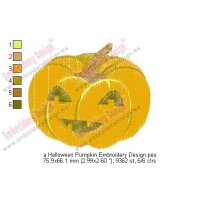 a Halloween Pumpkin Embroidery Design